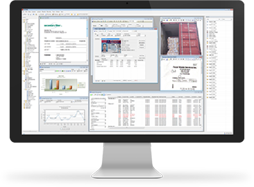 cieTrade recycling software on a monitor